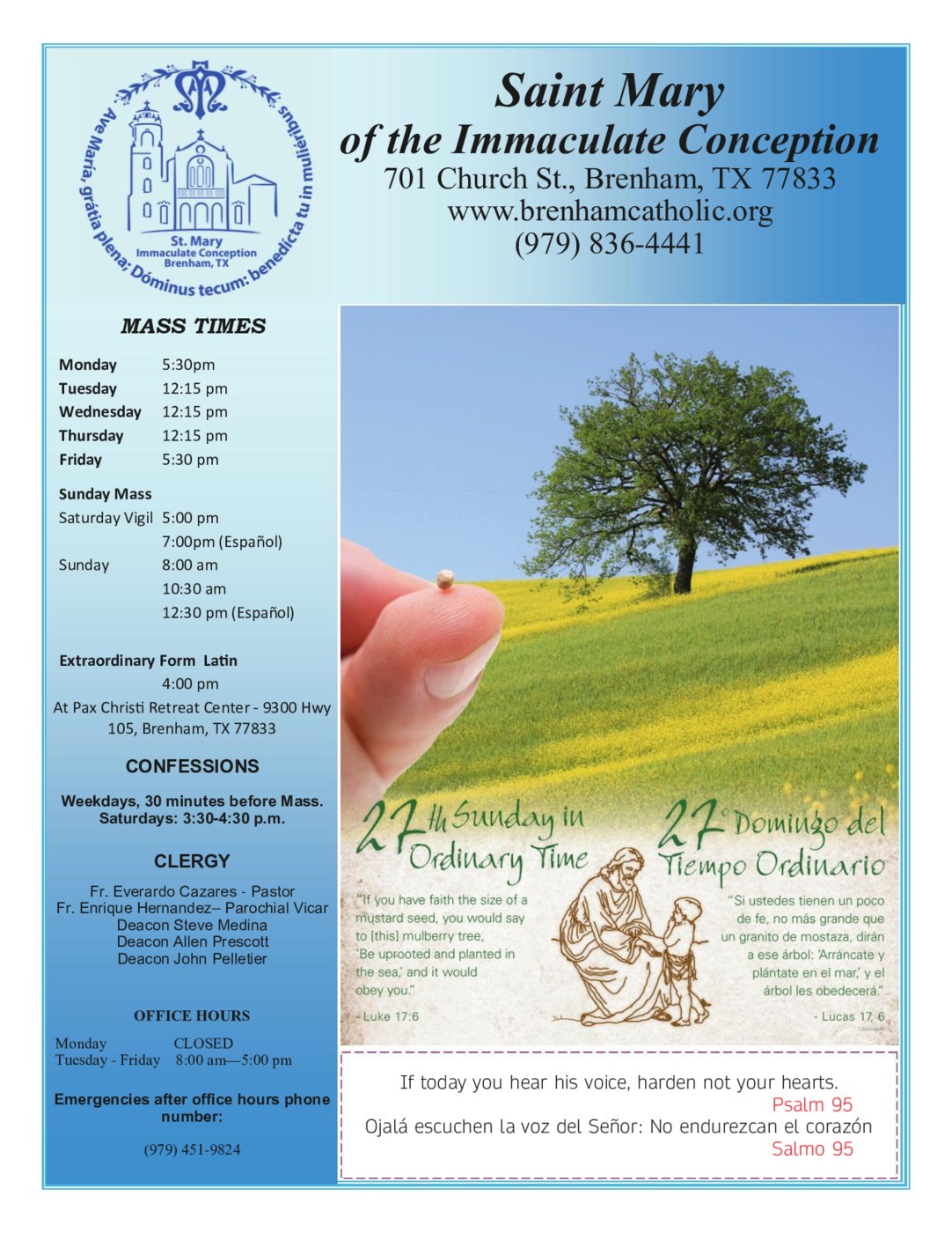 Bulletins | St. Mary's Catholic Church