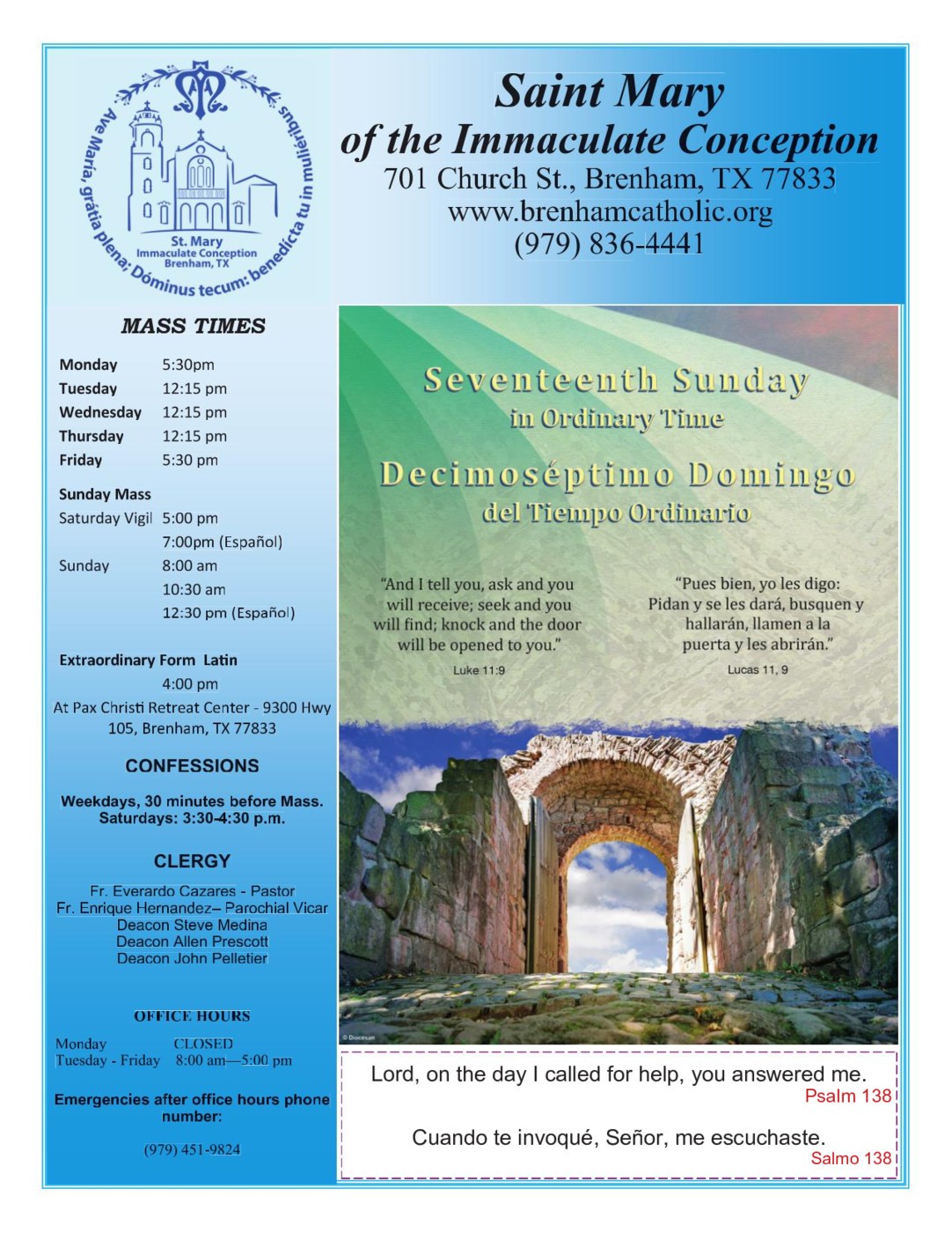 Bulletins | St. Mary's Catholic Church