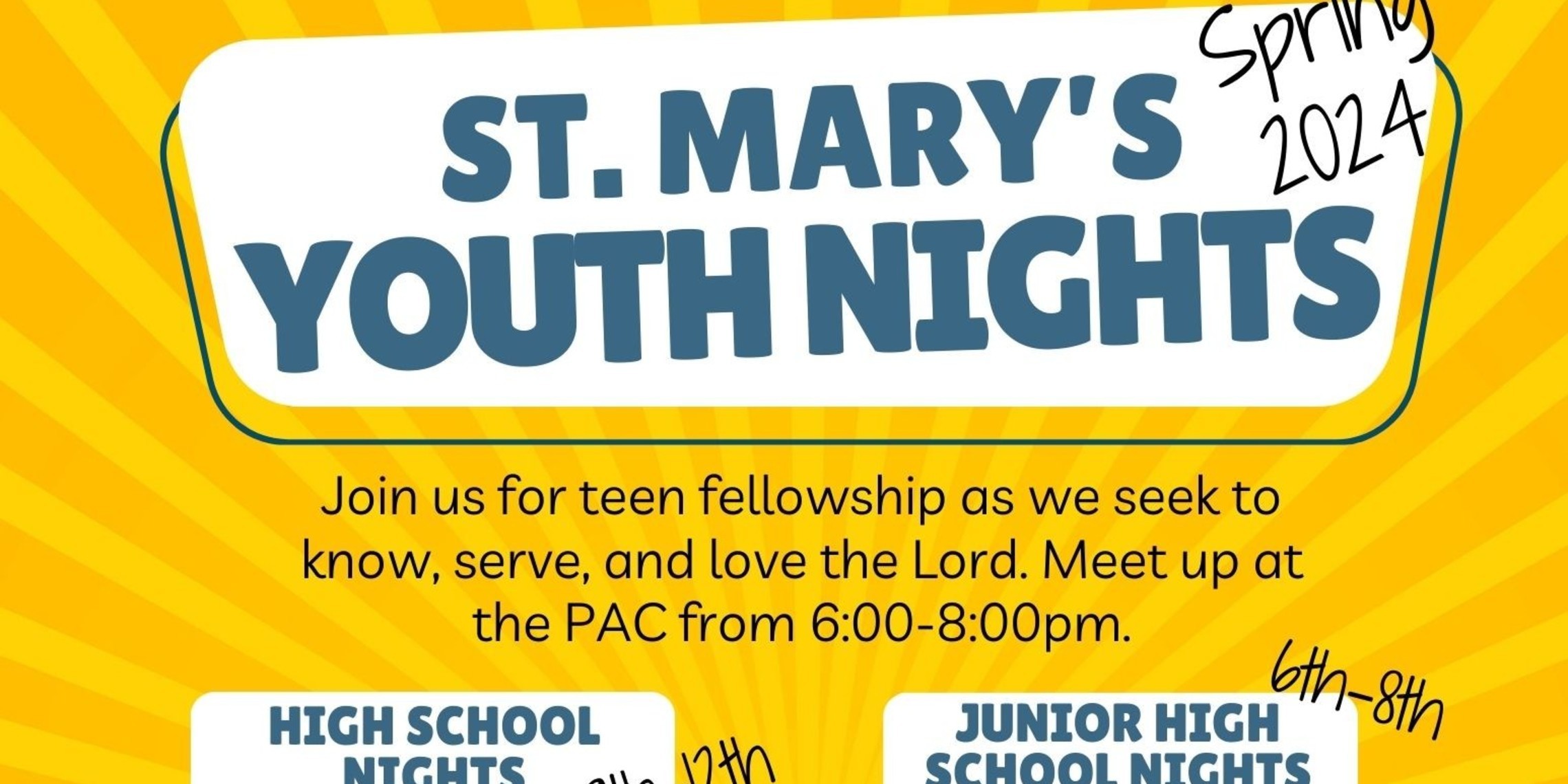 Youth Nights Handout